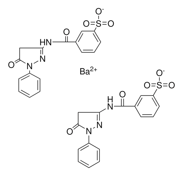 1-PHENYL-3-(3-SULFOBENZAMIDO)-2-PYRAZOLIN-5-ONE, BARIUM SALT AldrichCPR