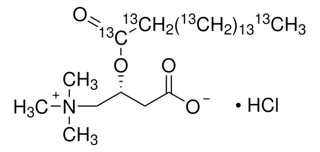 Palmitoyl-13C16-L-carnitine hydrochloride 99 atom % 13C, 98% (CP)