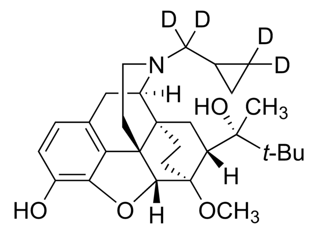 Buprenorphine-D4 solution 1.0&#160;mg/mL in methanol, ampule of 1&#160;mL, certified reference material, Cerilliant&#174;