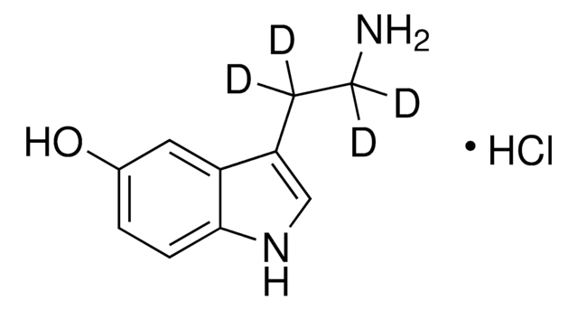 Serotonin-D4 hydrochloride solution 100&#160;&#956;g/mL (Ethanol w/ 0.1% BHT (v/w), as free base), certified reference material, ampule of 1&#160;mL, Cerilliant&#174;