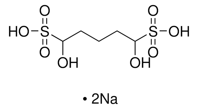 Glutaraldehyde sodium bisulfite addition compound