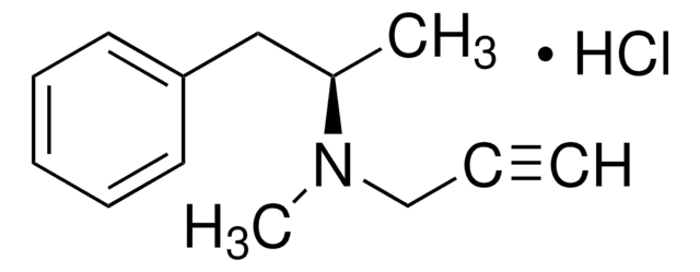 Selegiline Hydrochloride pharmaceutical secondary standard, certified reference material