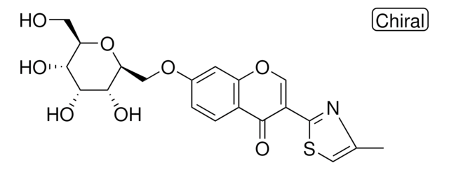 3-(4-METHYLTHIAZOL-2-YL)-7-(((2S,3R,4R,5S,6R)-3,4,5-TRIHYDROXY-6-(HYDROXYMETHYL)TETRAHYDRO-2H-PYRAN-2-YL)METHOXY)-4H-CHROMEN-4-ONE AldrichCPR