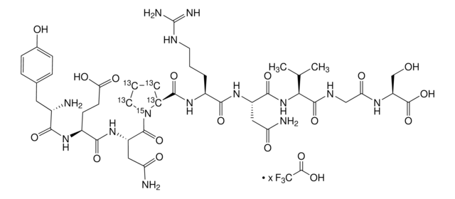 Tyr-Glu-Asn-(Pro-13C5,15N)-Arg-Asn-Val-Gly-Ser trifluoroacetate salt &#8805;99% 13C, &#8805;98% 15N, &#8805;95% (CP)