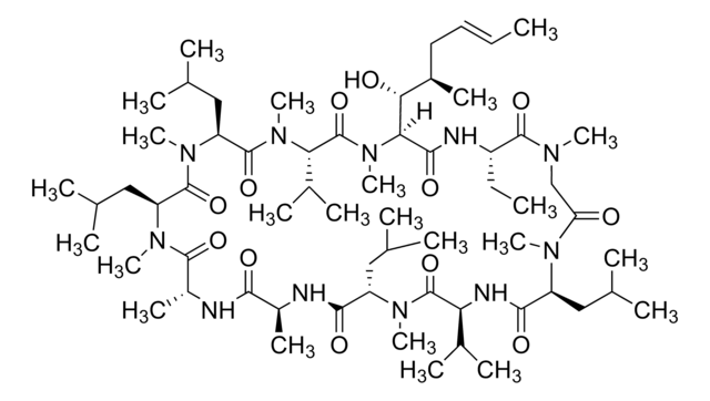 Cyclosporin A BioReagent, from Tolypocladium inflatum, for molecular biology, &#8805;95%