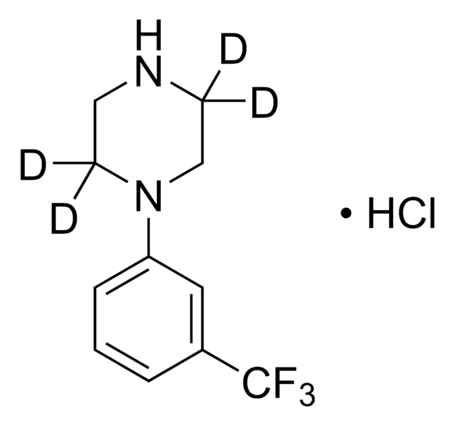 3-Trifluoromethylphenylpiperazine (TFMPP)-D4 hydrochloride solution 100&#160;&#956;g/mL in methanol (as free base), ampule of 1&#160;mL, certified reference material, Cerilliant&#174;