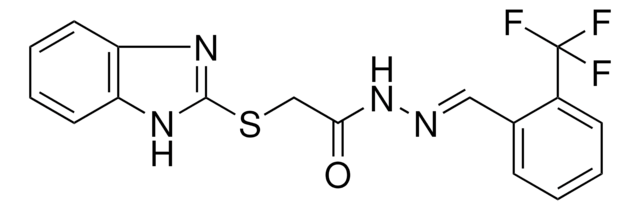 2-(1H-BENZIMIDAZOL-2-YLTHIO)-N'-(2-(TRIFLUOROMETHYL)BENZYLIDENE)ACETOHYDRAZIDE AldrichCPR