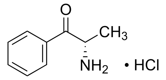 S(-)-Cathinone hydrochloride solution 1.0&#160;mg/mL in methanol (as free base), ampule of 1&#160;mL, certified reference material, Cerilliant&#174;