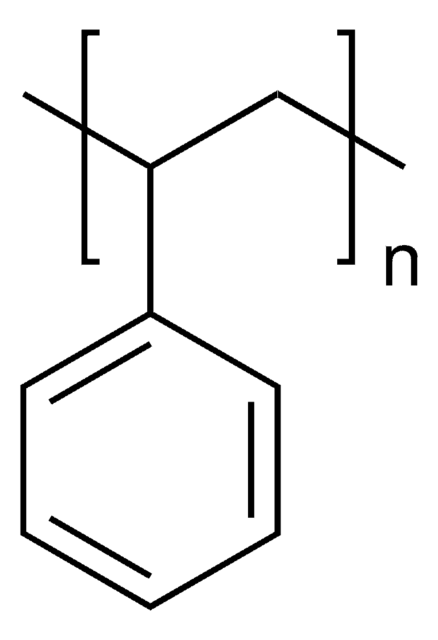 Polystyrene average Mw ~350,000, average Mn ~170,000