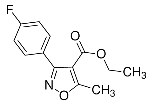 Ethyl 3-(4-fluorophenyl)-5-methylisoxazole-4-carboxylate AldrichCPR