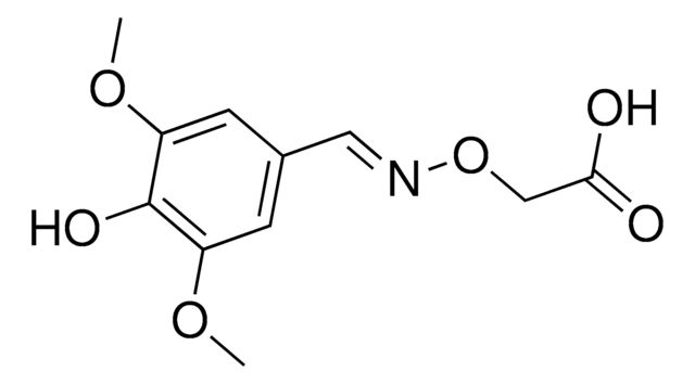 ({[(E)-(4-hydroxy-3,5-dimethoxyphenyl)methylidene]amino}oxy)acetic acid AldrichCPR