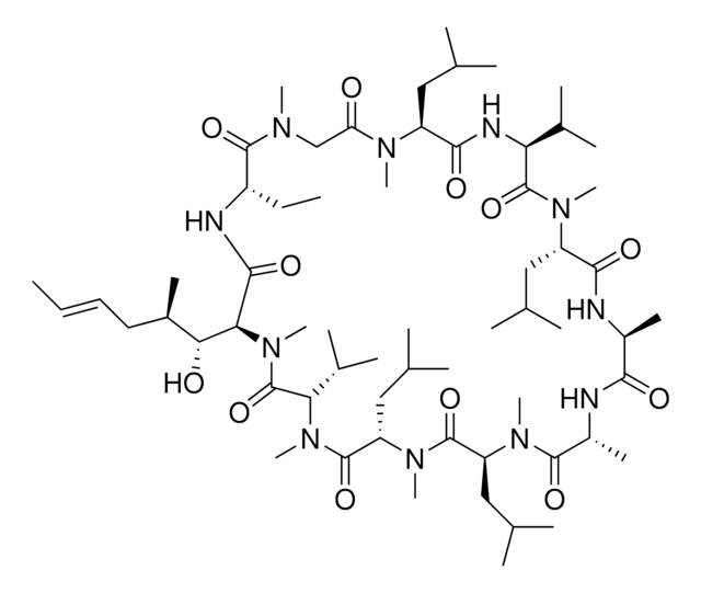 Cyclosporin A solution 1.0&#160;mg/mL in acetonitrile, ampule of 1&#160;mL, certified reference material, Cerilliant&#174;