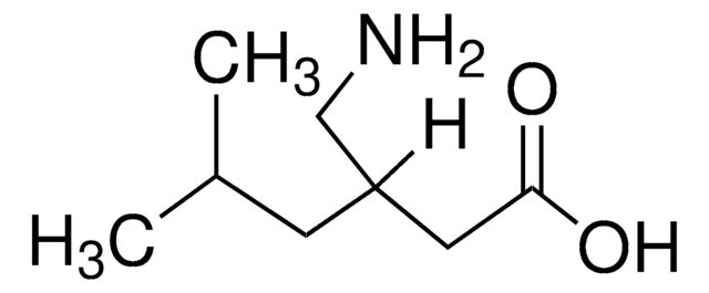 Pregabalin solution 1&#160;mg/mL in methanol, certified reference material, ampule of 1&#160;mL, Cerilliant&#174;