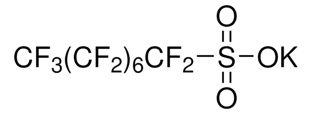 Heptadecafluorooctanesulfonic acid potassium salt certified reference material, TraceCERT&#174;, Manufactured by: Sigma-Aldrich Production GmbH, Switzerland