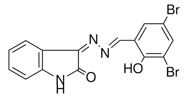 3-((3,5-DIBROMO-2-HYDROXY-BENZYLIDENE)-HYDRAZONO)-1,3-DIHYDRO-INDOL-2-ONE AldrichCPR