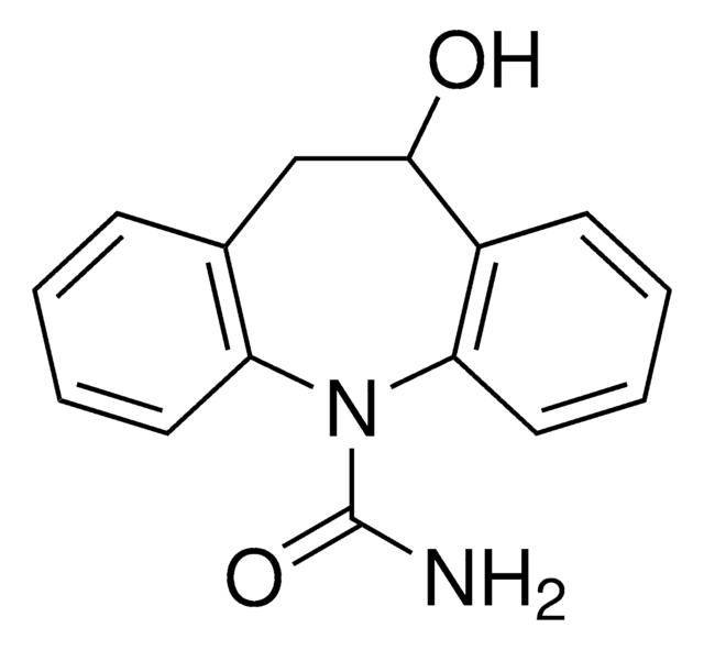 10,11-Dihydro-10-Hydroxycarbamazepine solution 1.0&#160;mg/mL in acetonitrile, ampule of 1&#160;mL, certified reference material, Cerilliant&#174;