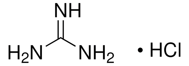 Guanidine hydrochloride organic base and chaeotropic agent, &#8805;99% (titration)