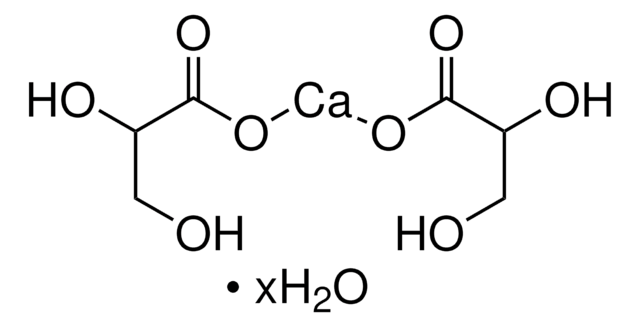 DL-Glyceric acid hemicalcium salt hydrate &#8805;98% (GC)