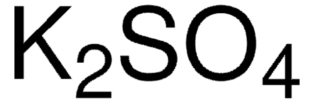 Potassium sulfate meets analytical specification of Ph.&nbsp;Eur., 99-101%