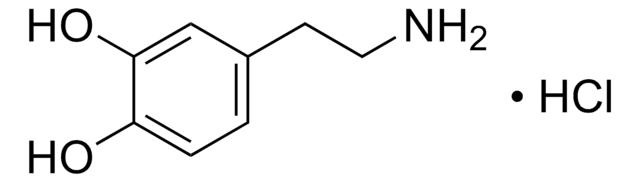 Dopamine hydrochloride solution 1.0&#160;mg/mL in methanol with 5% 1 M HCl (as free base), ampule of 1&#160;mL, certified reference material, Cerilliant&#174;