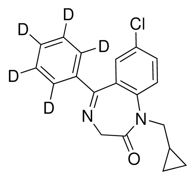 Prazepam-d5 solution 100&#160;&#956;g/mL in methanol, ampule of 1&#160;mL, certified reference material, Cerilliant&#174;