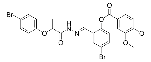 4-BR-2-(2-(2-(4-BROMOPHENOXY)PROPANOYL)CARBOHYDRAZONOYL)PH 3,4-DIMETHOXYBENZOATE AldrichCPR