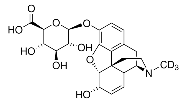 Morphine-D3-3-&#946;-D-glucuronide solution 100&#160;&#956;g/mL in methanol with 0.05% NaOH, ampule of 1&#160;mL, certified reference material, Cerilliant&#174;