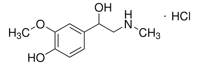 (±)-Metanephrine hydrochloride solution 1&#160;mg/mL in methanol ((as free base)), certified reference material, ampule of 1&#160;mL, Cerilliant&#174;