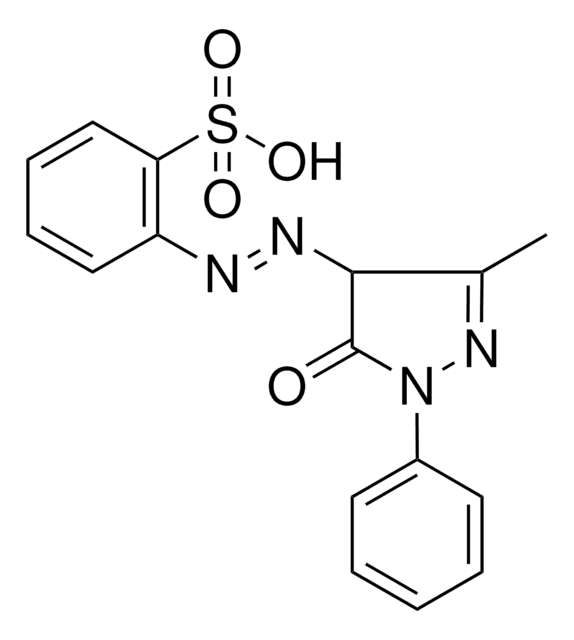 2-((3-ME-5-OXO-1-PH-4,5-DIHYDRO-1H-PYRAZOL-4-YL)DIAZENYL)BENZENESULFONIC ACID AldrichCPR