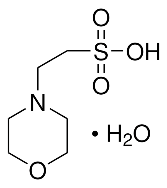 MES monohydrate certified reference material, TraceCERT&#174;, Manufactured by: Sigma-Aldrich Production GmbH, Switzerland