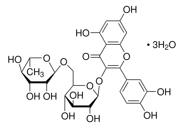 Rutin trihydrate certified reference material, TraceCERT&#174;, Manufactured by: Sigma-Aldrich Production GmbH, Switzerland