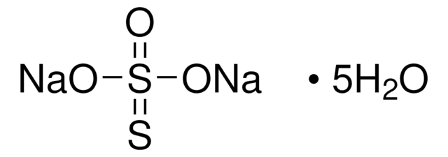 Sodium thiosulfate pentahydrate puriss., meets analytical specification of Ph. Eur., BP, USP