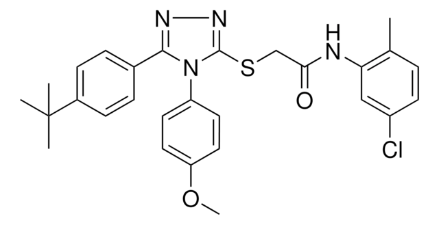 2-{[5-(4-TERT-BUTYLPHENYL)-4-(4-METHOXYPHENYL)-4H-1,2,4-TRIAZOL-3-YL]SULFANYL}-N-(5-CHLORO-2-METHYLPHENYL)ACETAMIDE AldrichCPR