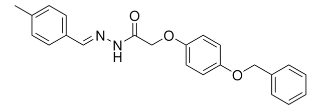 2-(4-(BENZYLOXY)PHENOXY)-N'-(4-METHYLBENZYLIDENE)ACETOHYDRAZIDE AldrichCPR