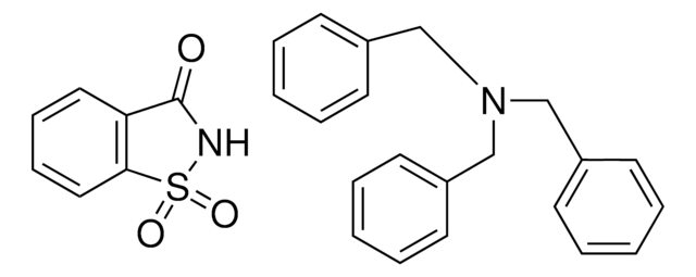 1,2-BENZISOTHIAZOL-3(2H)-ONE,1,1-DIOXIDE TRIBENZYLAMINE SALT AldrichCPR