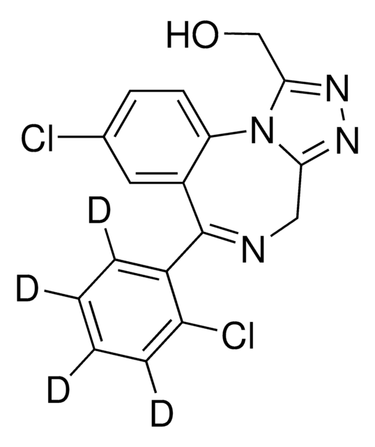 &#945;-Hydroxytriazolam-d4 solution 1.0&#160;mg/mL in methanol, ampule of 1&#160;mL, certified reference material, Cerilliant&#174;