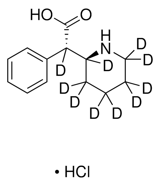 (±)-threo-Ritalinic acid-D10 hydrochloride solution 1.0&#160;mg/mL in methanol (as free base), certified reference material, Cerilliant&#174;