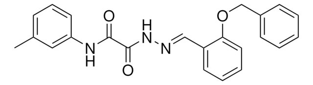 2-(2-(2-(BENZYLOXY)BENZYLIDENE)HYDRAZINO)-N-(3-METHYLPHENYL)-2-OXOACETAMIDE AldrichCPR