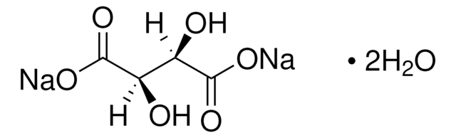 Sodium tartrate dibasic dihydrate BioXtra, &#8805;99.0%