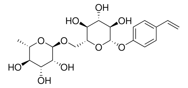 Vinylphenol, O-[L-Rhamnopyranosyl-(1-6)-ß-D-glucopyranoside] &#8805;90% (LC/MS-ELSD)
