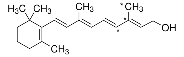 Retinol-13C3 solution 10&#160;&#956;g/mL (Ethanol with 0.1% (w/v) BHT), certified reference material, ampule of 1&#160;mL