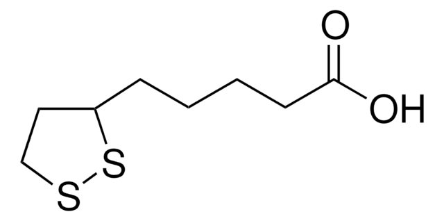 (±)-&#945;-Lipoic acid synthetic, &#8805;99% (titration), powder