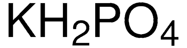 Potassium phosphate monobasic meets analytical specification of Ph. Eur., NF, E340, anhydrous, 98-100.5% (calc. to the dried substance)