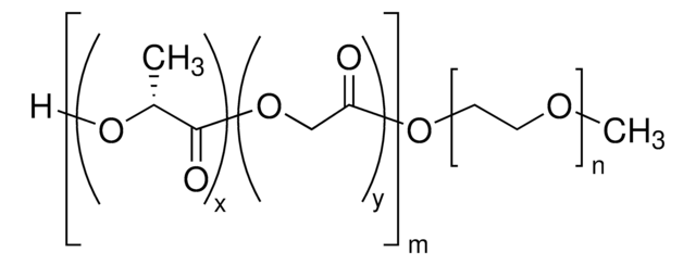 Poly(ethylene glycol) methyl ether-block-poly(L-lactide-co-glycolide) PEG average Mn 5,000, PLGA average Mn 25,000, lactide:glycolide 50:50