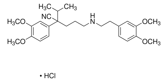 (±)-Norverapamill hydrochloride solution 1.0&#160;mg/mL in methanol (as free base), ampule of 1&#160;mL, certified reference material, Cerilliant&#174;