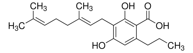 Cannabigerovarinic acid (CBGVA) solution 1&#160;mg/mL in acetonitrile, certified reference material, ampule of 1&#160;mL, Cerilliant&#174;