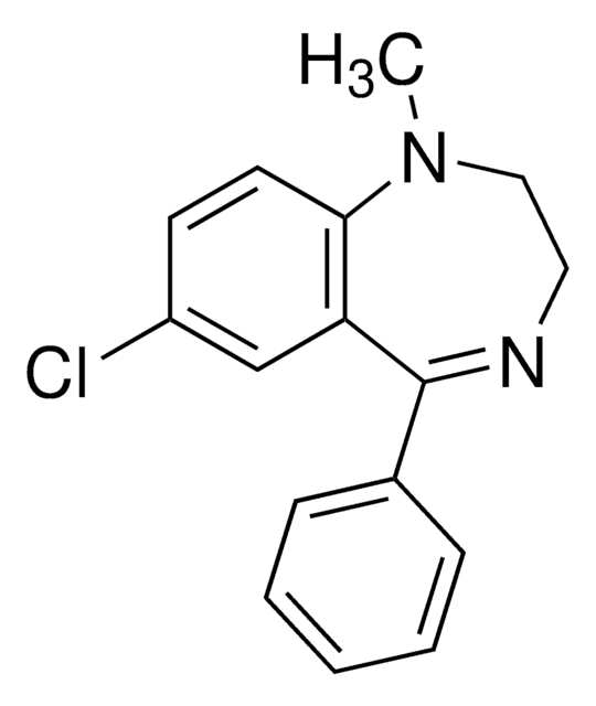 Medazepam solution 1&#160;mg/mL in methanol, certified reference material, ampule of 1&#160;mL, Cerilliant&#174;