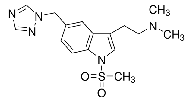 N,N-Dimethyl-2-[1-(methylsulfonyl)-5-(1H-1,2,4-triazol-1-ylmethyl)-1H-indol-3-yl]ethanamine certified reference material, TraceCERT&#174;, Manufactured by: Sigma-Aldrich Production GmbH, Switzerland