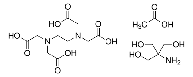 Tris Acetate-EDTA buffer DNase and RNase, none detected, BioReagent, suitable for electrophoresis, 10× concentrate