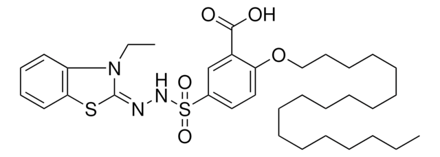 5-{[(2E)-2-(3-ETHYL-1,3-BENZOTHIAZOL-2(3H)-YLIDENE)HYDRAZINO]SULFONYL}-2-(OCTADECYLOXY)BENZOIC ACID AldrichCPR